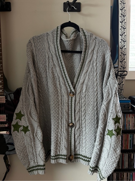 Taylor Swift Sweaters - Taylor Swift Folklore 2020 Cardigan Grey/Green
